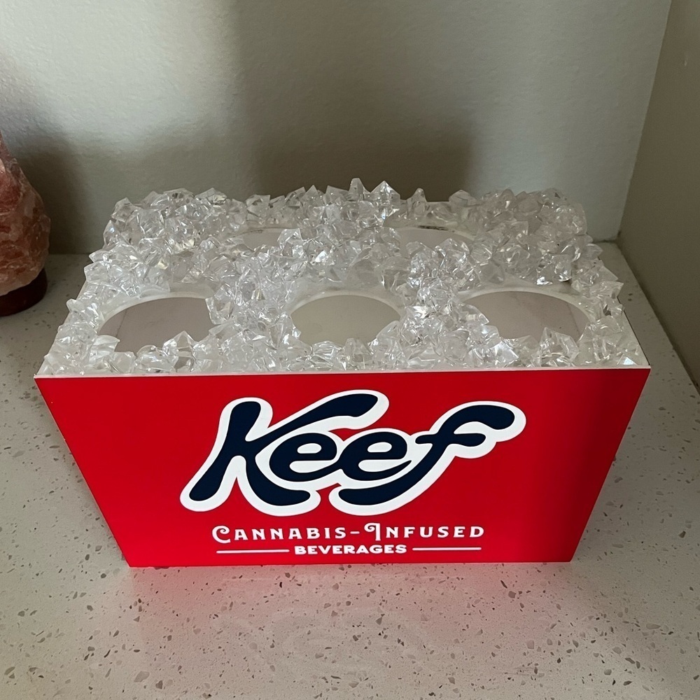 Keef Cannabis Infused Drink Merchandise Red & White Display One of A Kind - Picture 4 of 12